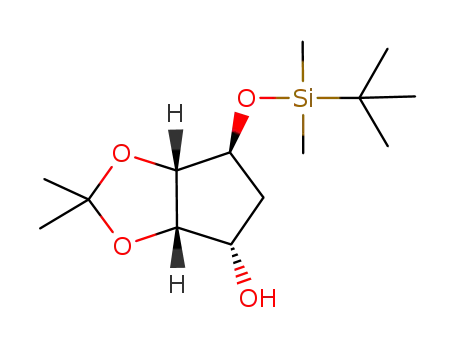 (3aS,4S,6S,6aS)-2,2-dimethyl-6-(tert-butyldimethylsilyl)-tetrahydro-3aH-cyclopenta[d][1,3]-4-ol