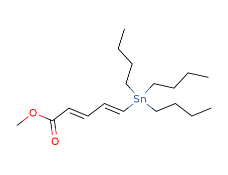 2,4-Pentadienoic acid, 5-(tributylstannyl)-, methyl ester, (2E,4E)-