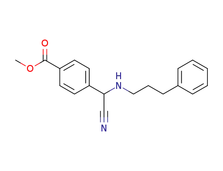 Molecular Structure of 1108730-71-7 (methyl 4-[cyano(3-phenylpropylamino)methyl]benzoate)