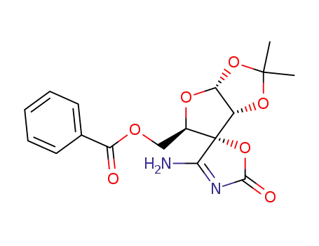 (5-O-benzoyl-1,2-O-isopropylidene-α-D-ribofuranose)-3-spiro-5'-(4'-amino-2'-oxazolone)