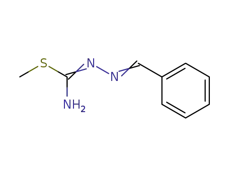 Molecular Structure of 7410-58-4 (Hydrazinecarboximidothioic acid, (phenylmethylene)-, methyl ester)