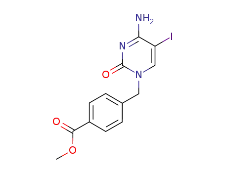 methyl 4-[(4-amino-5-iodo-2-oxopyrimidin-1(2H)-yl)methyl]benzoate