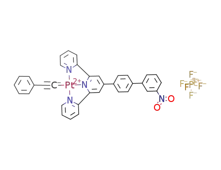 [Pt(4'-(4-m-nitrophenyl-phenyl)-2,2':6',2''-terpyridine)C<sub>2</sub>C<sub>6</sub>H<sub>5</sub>]PF<sub>6</sub>