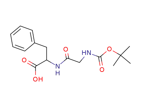 Molecular Structure of 4530-17-0 (t-butoxycarbonyl-glycyl-phenylalanine)