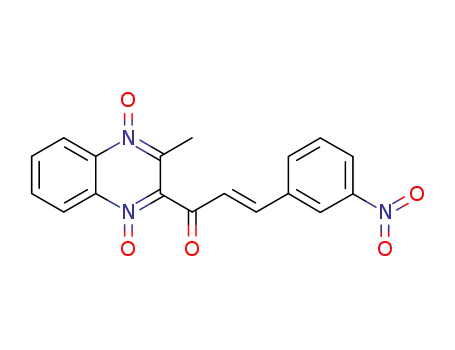 Molecular Structure of 85108-71-0 (3-methyl-2-[3-(3-nitrophenyl)-2-propenoyl]quinoxaline-1,4-dioxide)