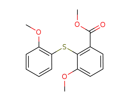 3-methoxy-2-(2-methoxyphenylsulfanyl)benzoic acid methyl ester