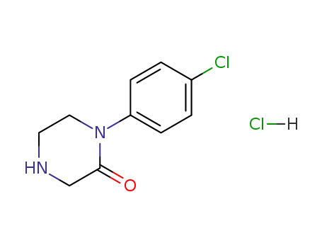 Molecular Structure of 360561-52-0 (1-(4-CHLOROPHENYL)PIPERAZIN-2-ONE HYDROCHLORIDE)