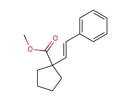 (E)-Methyl 1-(2-phenylvinyl)-1-cyclopentanecarboxylate
