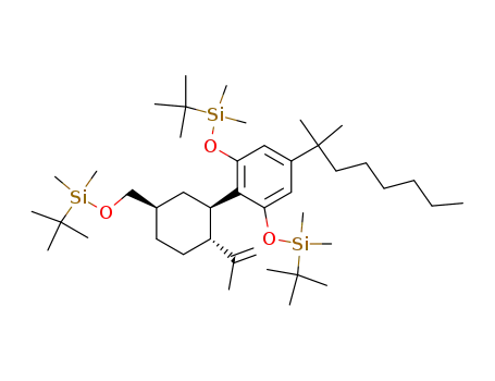 1,3-Bis-(tert-butyl-dimethyl-silanyloxy)-2-[(1R,2R,5R)-5-(tert-butyl-dimethyl-silanyloxymethyl)-2-isopropenyl-cyclohexyl]-5-(1,1-dimethyl-heptyl)-benzene