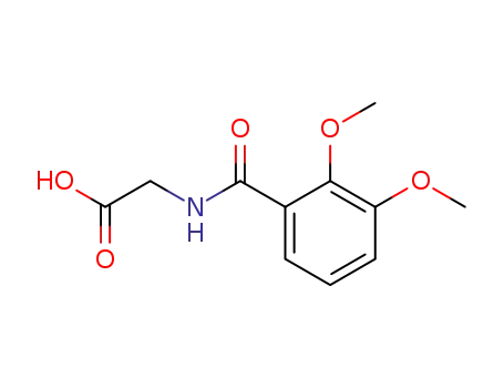 Molecular Structure of 78217-83-1 (N-2,3-Dimethoxybenzoyl-glycine)