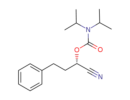 (S)-1-cyano-3-phenylpropyl diisopropylcarbamate