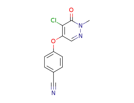 4-(5-Chloro-1-methyl-6-oxo-1,6-dihydro-pyridazin-4-yloxy)-benzonitrile