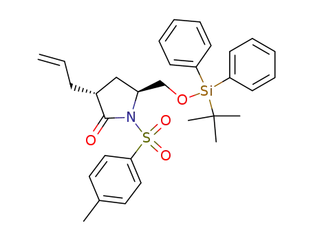 (3R,5S)-3-Allyl-5-(tert-butyl-diphenyl-silanyloxymethyl)-1-(toluene-4-sulfonyl)-pyrrolidin-2-one