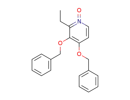 2-ethyl-3,4-dibenzyloxypyridine N-oxide
