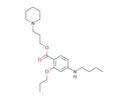 4-butylamino-2-propoxy-benzoic acid-(3-piperidino-propyl ester)