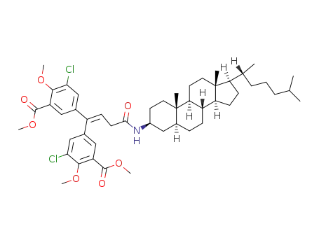 N-(5α-cholestan-3β-yl)-4,4-bis(3-chloro-4-methoxy-5-methoxycarbonylphenyl)-3-butenamide