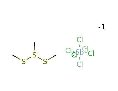 1,2,3-trimethyltrisulfan-2-ium hexachloroantimonate(1-)