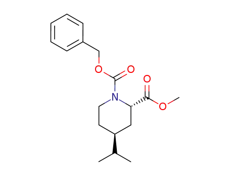 (2S,4S)-trans-4-(2-propyl)-1,2-piperidinedicarboxylic acid 2-methyl 1-(phenylmethyl) diester