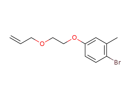 Molecular Structure of 309947-38-4 (1-Bromo-2-methyl-4-(3-oxahex-5-enyloxy)benzene)