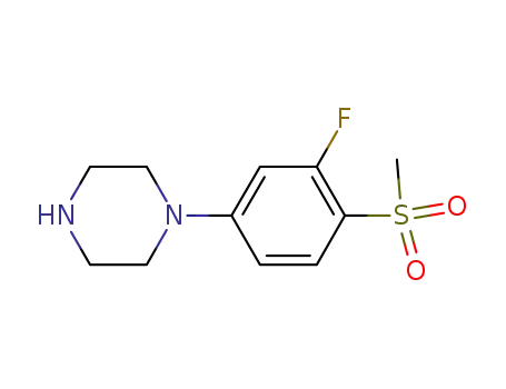1-[3-fluoro-4-(methylsulfonyl)phenyl]piperazine