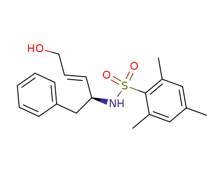 N-((E)-(S)-1-Benzyl-4-hydroxy-but-2-enyl)-2,4,6-trimethyl-benzenesulfonamide