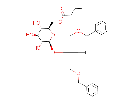 1,3-di-O-benzyl-2-O-(6-O-butanoyl-β-D-glucopyranosyl)-sn-glycerol