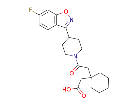(1-{2-[4-(6-Fluoro-benzo[d]isoxazol-3-yl)-piperidin-1-yl]-2-oxo-ethyl}-cyclohexyl)-acetic acid