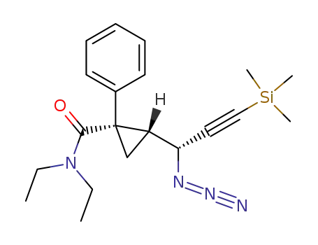 (1S,2R)-2-((R)-1-Azido-3-trimethylsilanyl-prop-2-ynyl)-1-phenyl-cyclopropanecarboxylic acid diethylamide
