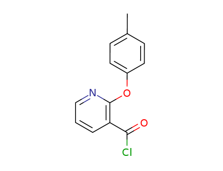 3-Pyridinecarbonylchloride, 2-(4-methylphenoxy)-