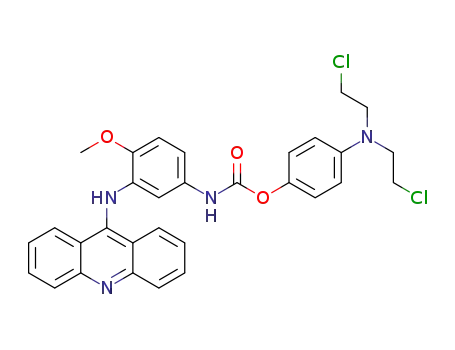 [3-(acridin-9-ylamino)-4-methoxyphenyl]carbamicacid 4-[bis(2-chloroethyl)amino]phenyl ester