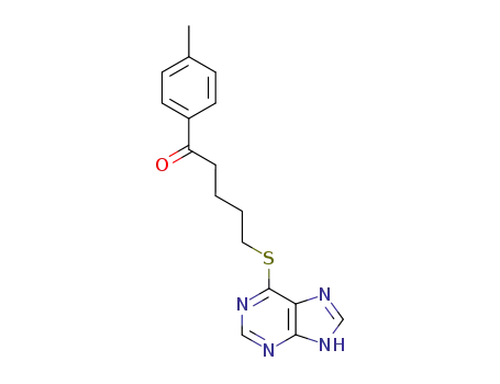 5-(9<i>H</i>-purin-6-ylsulfanyl)-1-<i>p</i>-tolyl-pentan-1-one