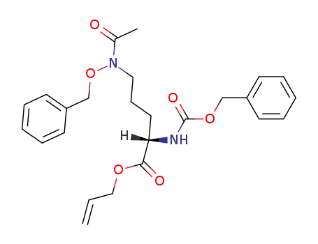 allyl N<sup>5</sup>-acetyl-N<sup>5</sup>-(benzyloxy)-N<sup>2</sup>-(benzyloxycarbonyl)-L-ornithinate