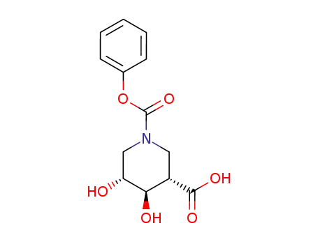 (3S,4R,5R)-4,5-Dihydroxy-piperidine-1,3-dicarboxylic acid 1-phenyl ester