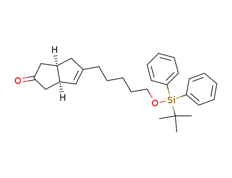 (3aR,6aS)-5-[5-(tert-Butyl-diphenyl-silanyloxy)-pentyl]-3,3a,4,6a-tetrahydro-1H-pentalen-2-one