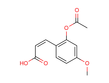 (Z)-3-[2-(acetyloxy)-4-methoxyphenyl]acrylic acid