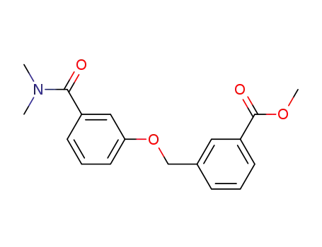 Molecular Structure of 225942-83-6 (methyl 3-<3-(N,N-dimethylaminocarbonyl)phenoxymethyl>benzoate)
