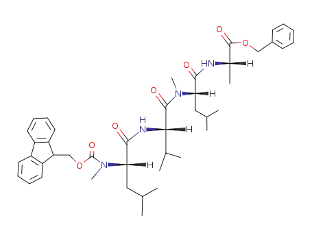 N-<(9-fluorenylmethyl)oxy>carbonyl-N-methylleucylvalyl-N-methylleucylalanine benzyl ester