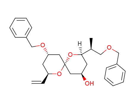 (2R,4R,6S,8R,10S)-10-Benzyloxy-2-((S)-2-benzyloxy-1-methyl-ethyl)-8-vinyl-1,7-dioxa-spiro[5.5]undecan-4-ol