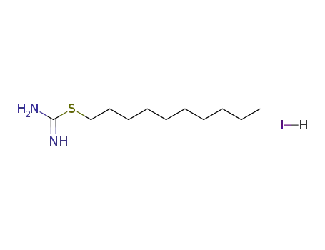Molecular Structure of 16914-90-2 (Pseudourea, 2-decyl-2-thio, hydriodide)