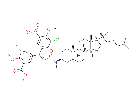 N-(5α-cholestan-3β-yl)-3,3-bis(3-chloro-4-methoxy-5-methoxycarbonylphenyl)-2-propenamide