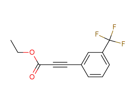 Molecular Structure of 58686-69-4 ((3-TRIFLUOROMETHYL-PHENYL)-PROPYNOIC ACID ETHYL ESTER)