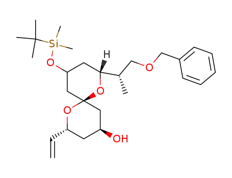 (2R,4S,6R,8R)-8-((S)-2-Benzyloxy-1-methyl-ethyl)-10-(tert-butyl-dimethyl-silanyloxy)-2-vinyl-1,7-dioxa-spiro[5.5]undecan-4-ol