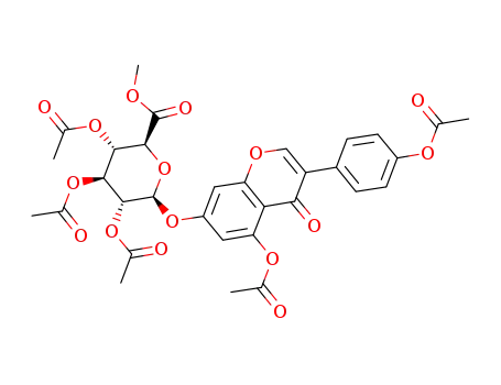 4',5-Di-O-acetyl Genistein 7-(Tri-O-acetyl-β-D-glucuronic Acid Methyl Ester)