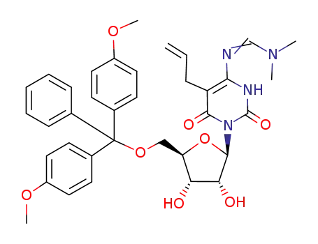 5-Allyl-5'-O-(4,4'-dimethoxytriphenylmethyl)-4-N-dimethylformamidine-6-oxocytidine