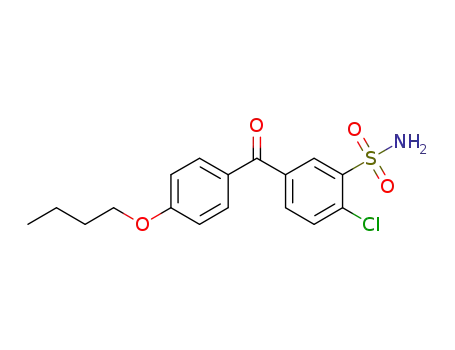 2-chloro-5-(4-butoxy-benzoyl)-benzenesulfonamide
