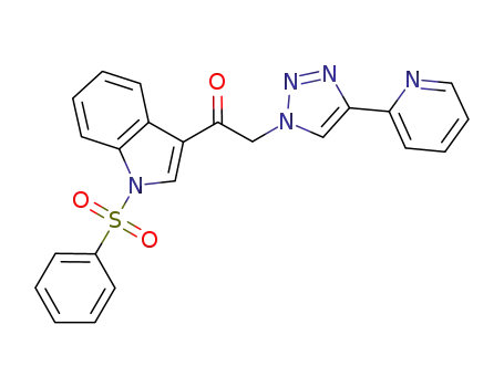 4-(2-pyridyl)-1-(2-[1-(phenylsulfonyl)-1H-indol-3-yl]ethan-2-on-1-yl)-1H-1,2,3-triazole