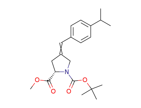 (S)-4-[1-(4-Isopropyl-phenyl)-meth-(E)-ylidene]-pyrrolidine-1,2-dicarboxylic acid 1-tert-butyl ester 2-methyl ester