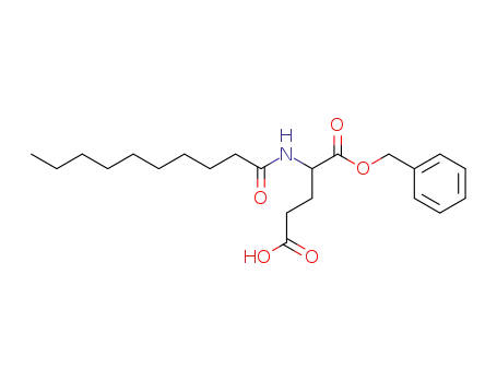 Molecular Structure of 289906-00-9 (2-Decanoylamino-pentanedioic acid 1-benzyl ester)