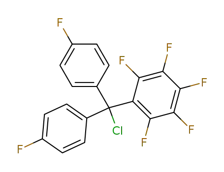 1-[Chloro-bis-(4-fluoro-phenyl)-methyl]-2,3,4,5,6-pentafluoro-benzene