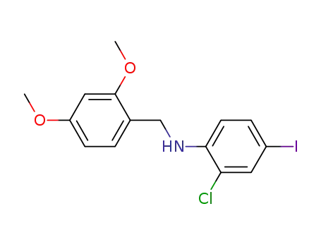 N-{[2,4-bis(methyloxy)phenyl]methyl}-2-chloro-4-iodoaniline